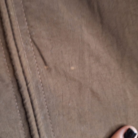 Eddie Bauer Brown Nylon Trekker Trench Pockets Size Large - Picture 10 of 16